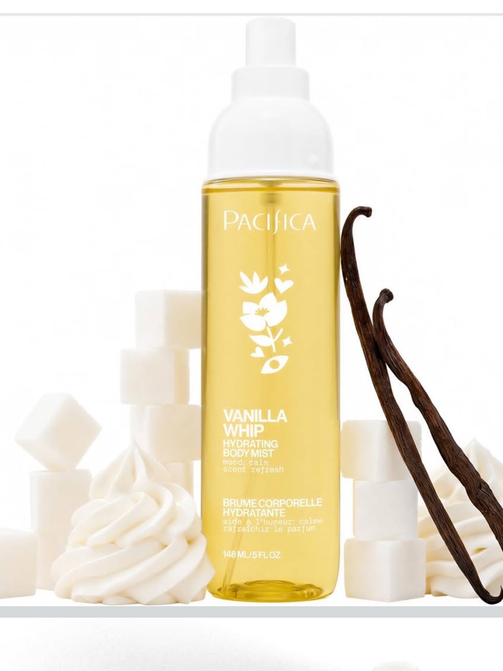 Pacifica Vanilla Whip Hydrating Body Mist - Vanilla